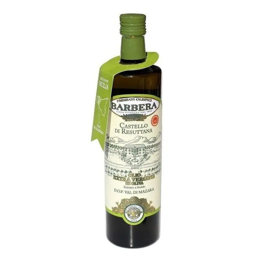 Olio Extravergine di Oliva Castello di Resultano, D.O.P. Val di Mazara, Premiati Oleifici Barbera Condimenti Premiati Oleifici Barbera