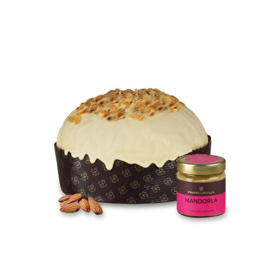 Mandelpanettone mit Mandelcremeglas, Sizilienbrüdern, 1 kg