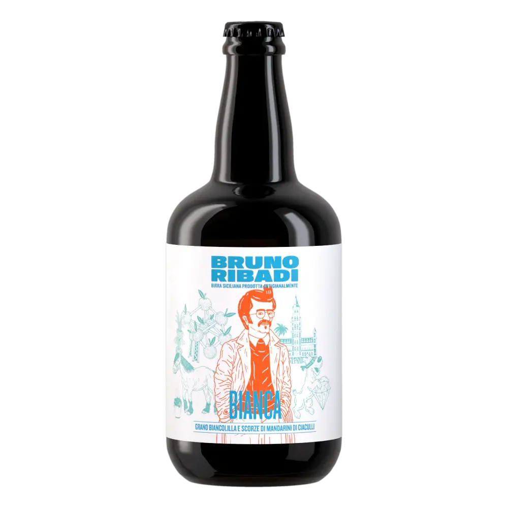 Bruno Ribadi Birra Bianca due formati, 33 Cl e 75 Cl Bibite Bruno Ribadi