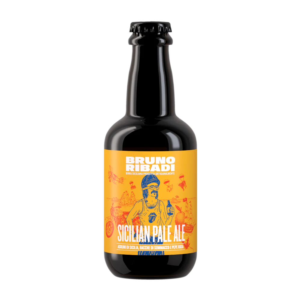Bruno Ribadi Sicilian Pale Ale due formati, 33 Cl e 75 Cl Bibite Bruno Ribadi