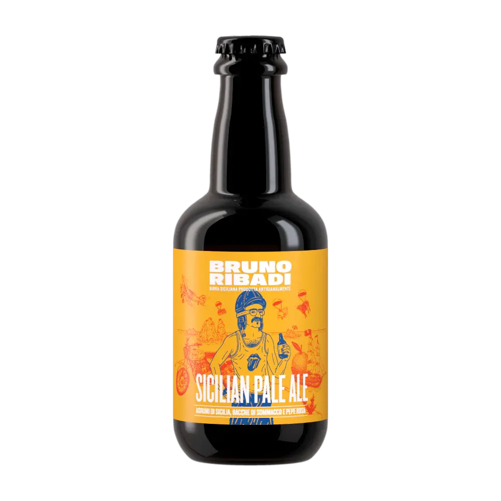 Bruno Ribadi Sicilian Pale Ale due formati, 33 Cl e 75 Cl Bibite Bruno Ribadi