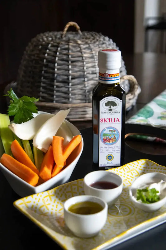 Olio Extravergine di Oliva Igp Sicilia , Frantoi Cutrera, vari formarti Condimenti Frantoi Cutrera