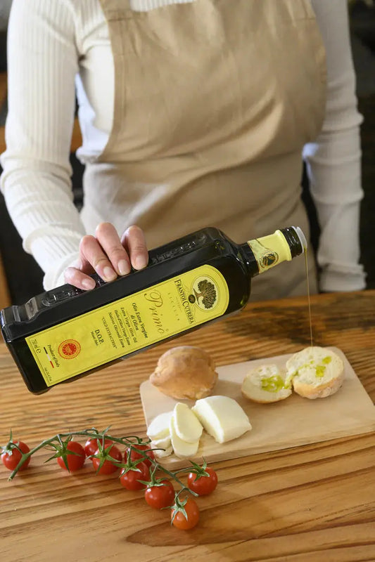 Olio Extravergine di Oliva Primo DOP Tonda Iblea , Frantoi Cutrera, vari formarti Condimenti Frantoi Cutrera
