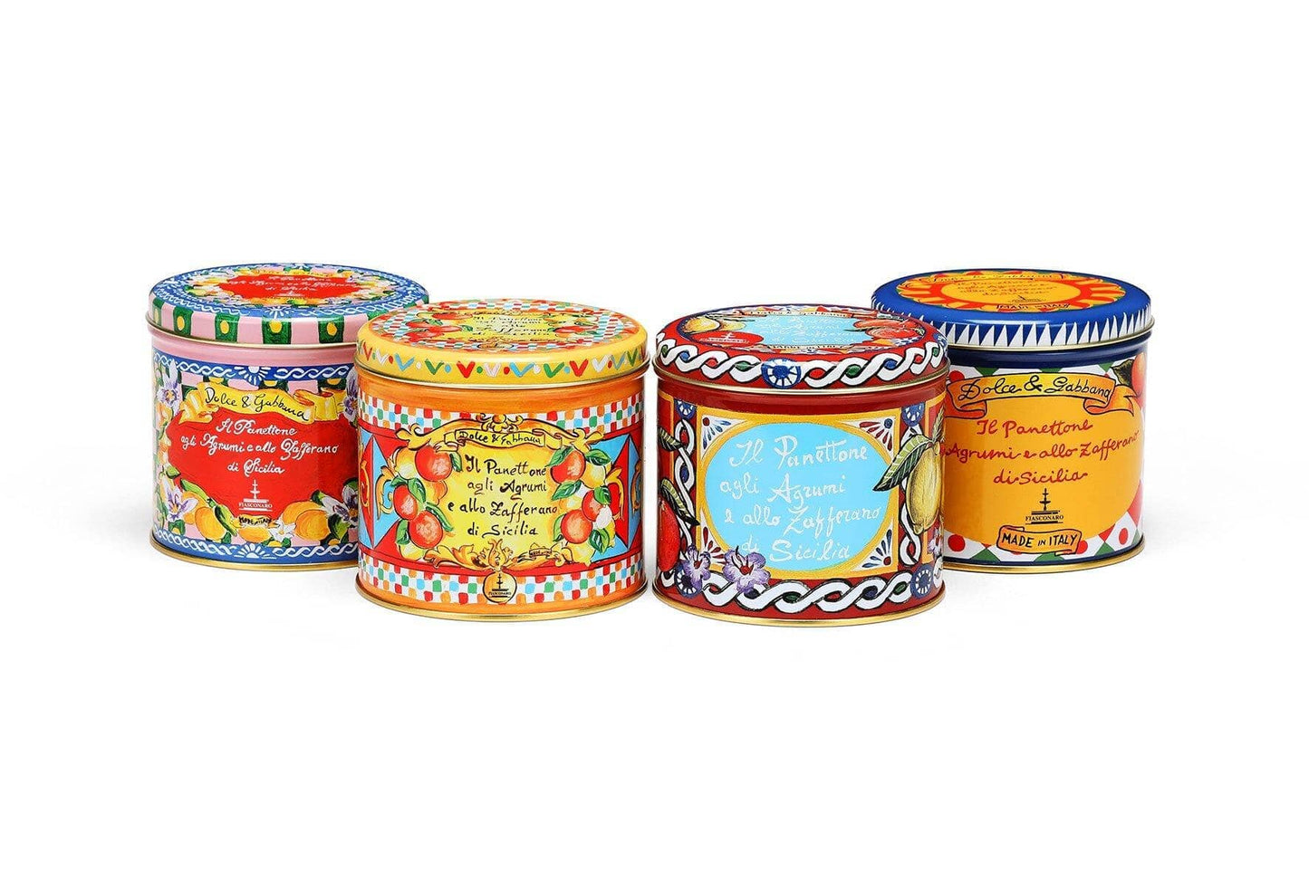 Panettone artigianale Fiasconaro "Dolce&Gabbana" agli Agrumi di Sicilia e Zafferano, varie grammature Panettone Fiasconaro 100 gr