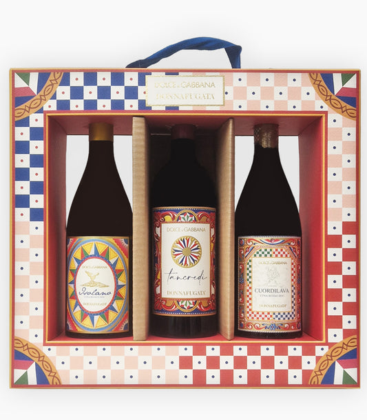 Geschenkpaket Dolce & Gabbana Frame mit Tancredi, Isolano und Curedilava - Donnafuata