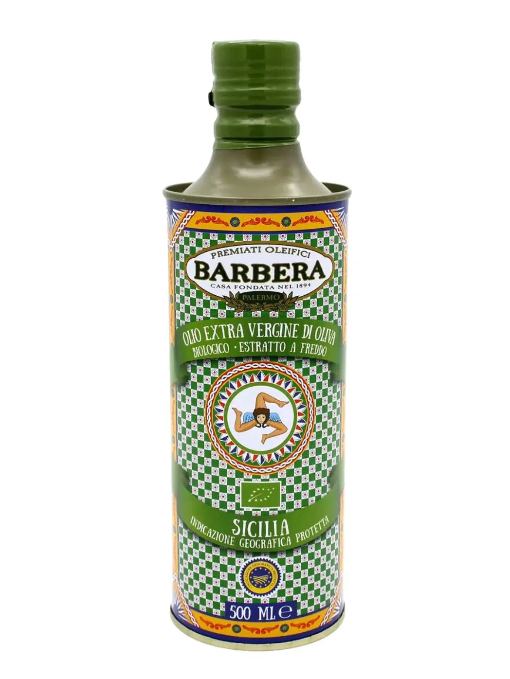 Olio Extra Vergine di Oliva, Biologico , Sicilia - Indicazione Geografica Protetta, Premiati Oleifici Barbera, due formati Condimenti Premiati Oleifici Barbera