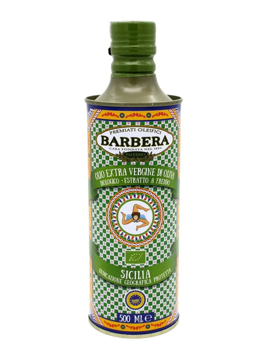 Olio Extra Vergine di Oliva, Biologico , Sicilia - Indicazione Geografica Protetta, Premiati Oleifici Barbera, due formati Condimenti Premiati Oleifici Barbera