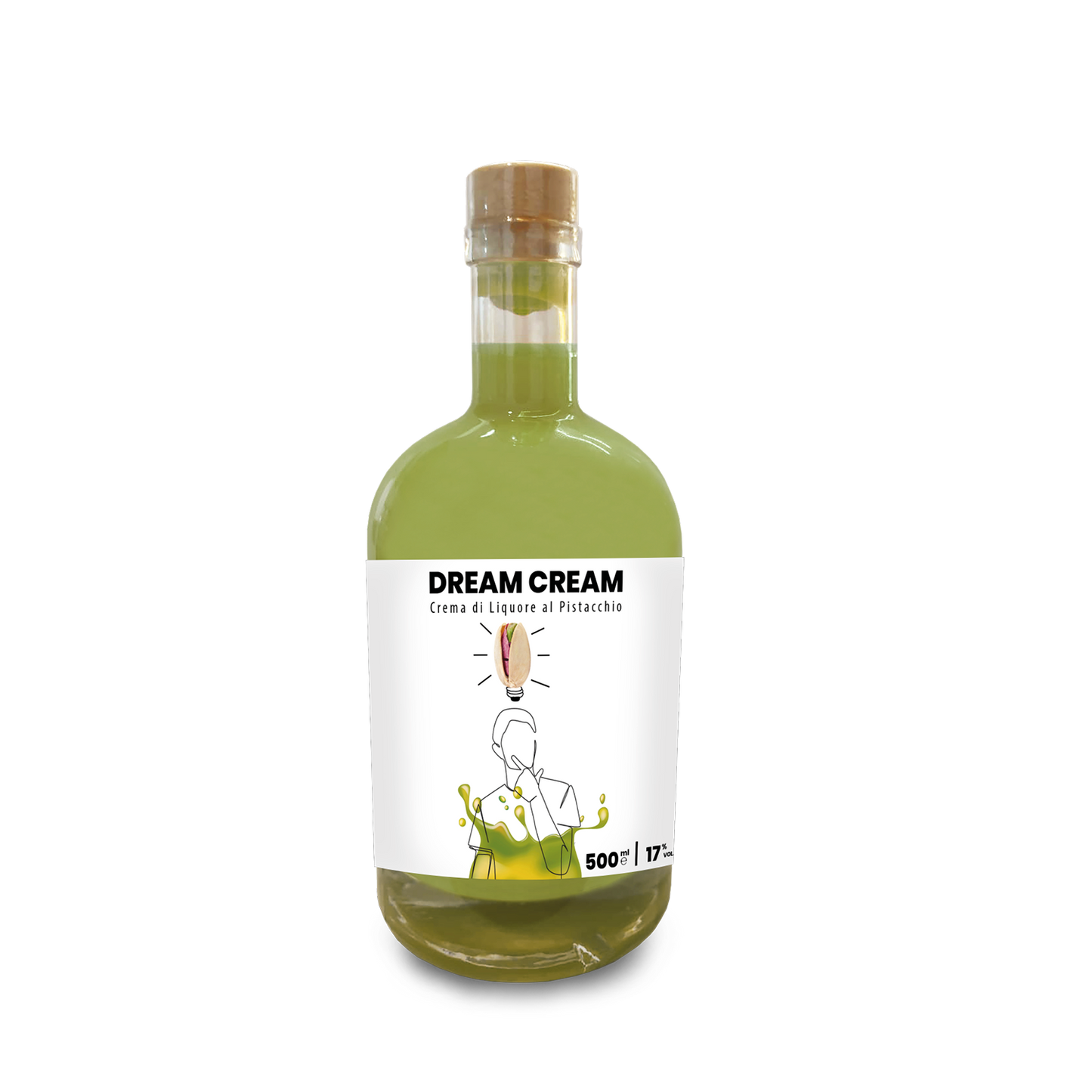 Cremoncello al Pistacchio Linea Premium "Dream Cream", vari formati