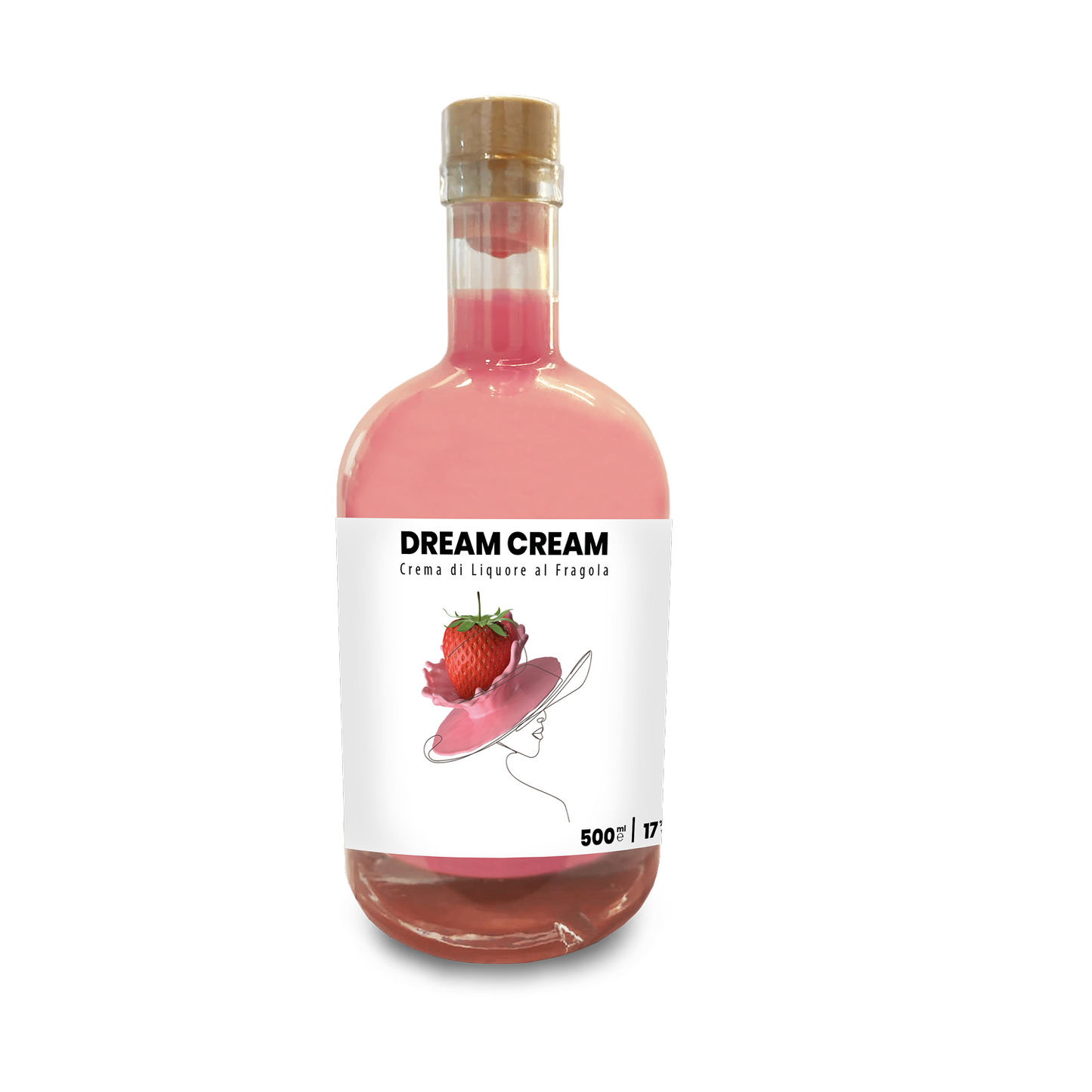 Cremoncello alla Fragola Linea Premium "Dream Cream", 50 Cl