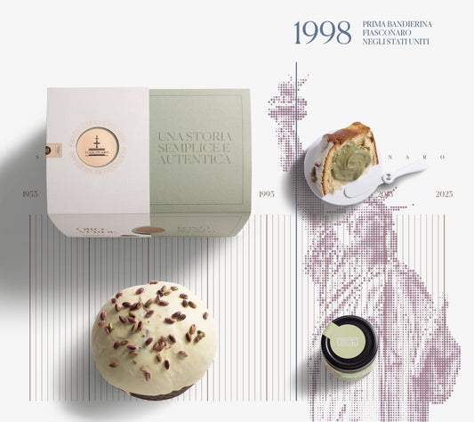 Panettone Fiasconaro Oro Verde con crema di Pistacchio, 1 Kg Panettone Fiasconaro