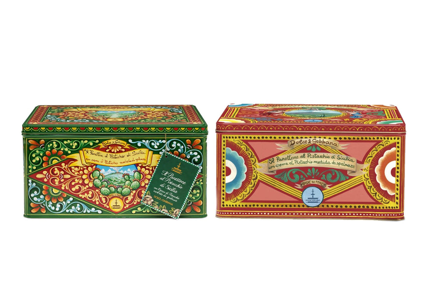 Panettone artigianale Fiasconaro "Dolce&Gabbana" al Pistacchio di Sicilia, varie grammature Panettone Fiasconaro