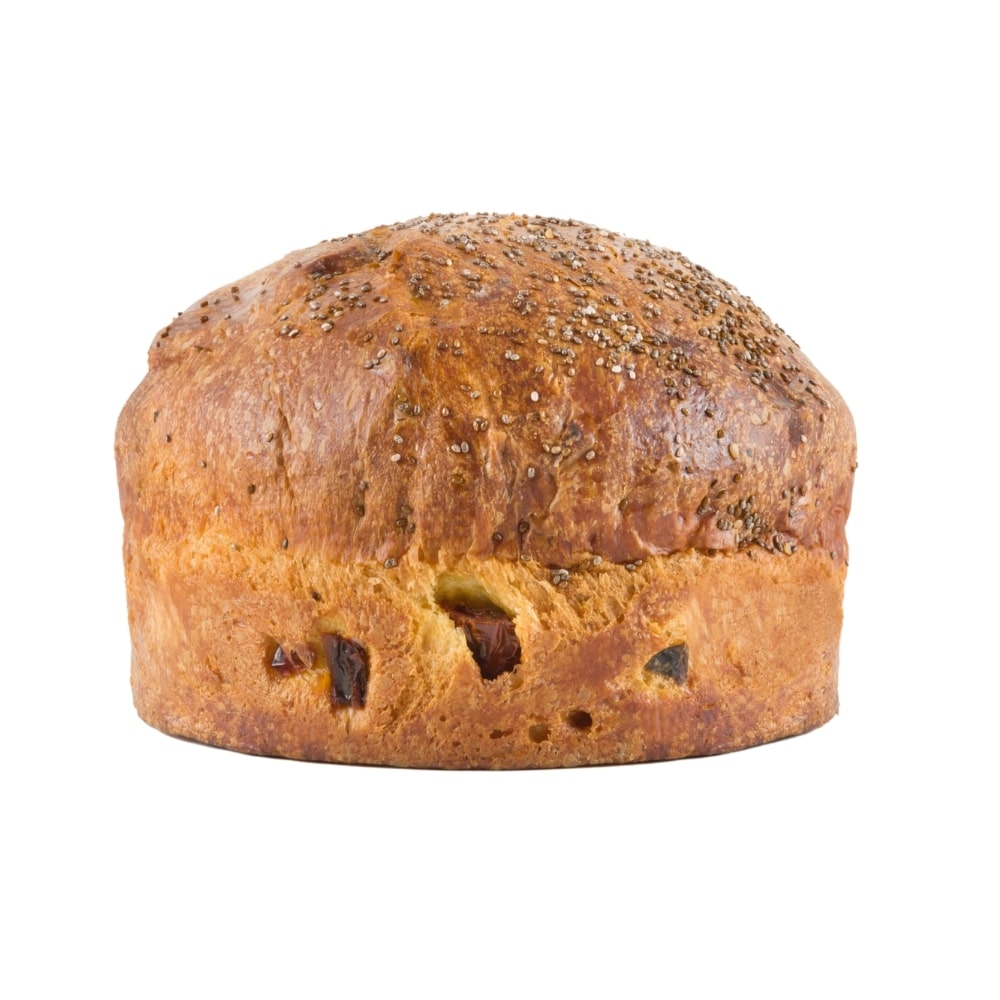 Savory panettone with dried tomatoes, basil and oregano, sicily brothers, 450 gr