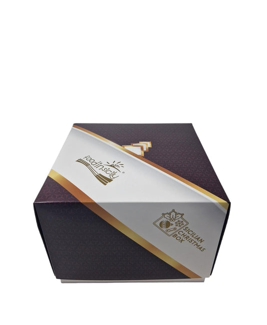 Confezione regalo natalizia "Sicilian Christmas Box" con 4 prodotti siciliani di alta qualità Confezione regalo natalizia Food in Sicily