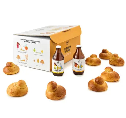 KIT GRANITA SICILIANA CON 8 BRIOCHE E DUE GUSTI A SCELTA DALLE OPZIONI IN BASSO Dolci tipici siciliani Food in Sicily