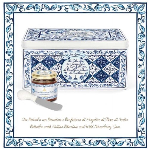 Colomba Fiasconaro Dolce & Gabbana con Cioccolato e Confettura di fragoline di bosco di Sicilia, 1 Kg Fiasconaro