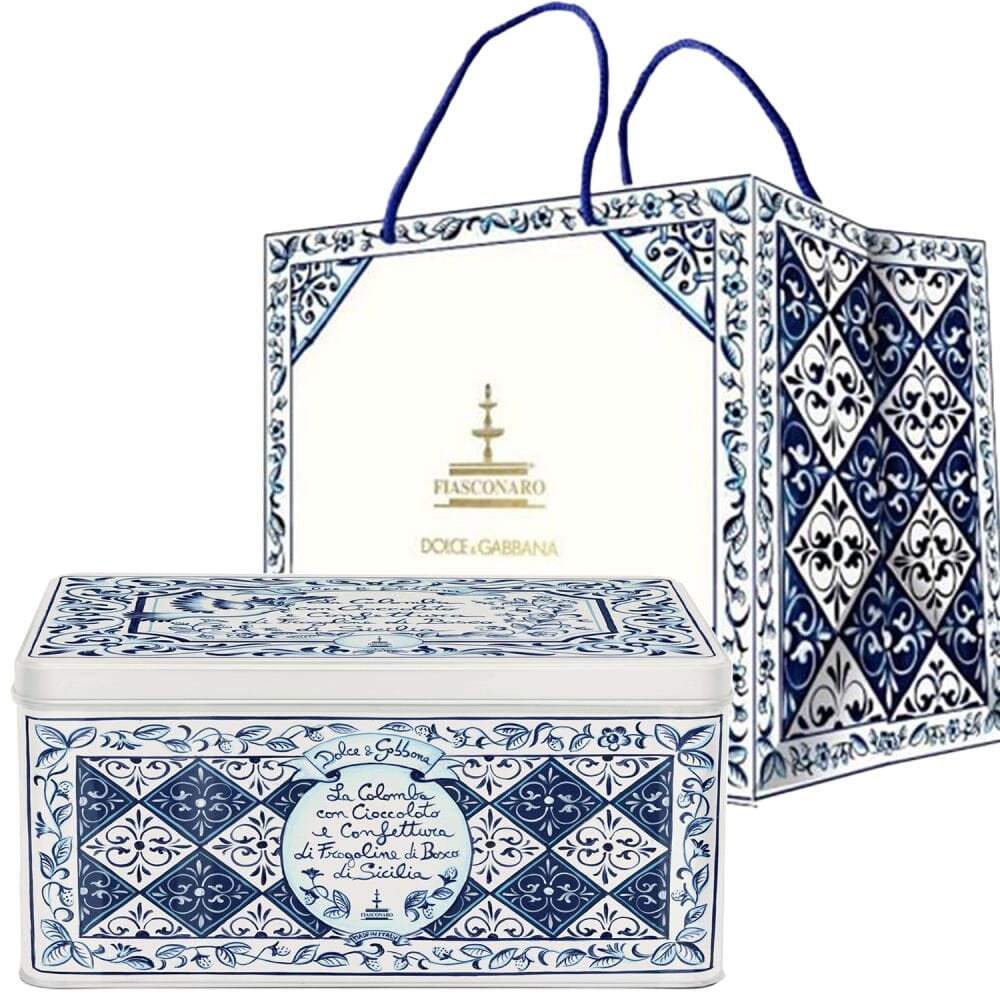 Colomba Fiasconaro Dolce & Gabbana con Cioccolato e Confettura di fragoline di bosco di Sicilia, 1 Kg Fiasconaro