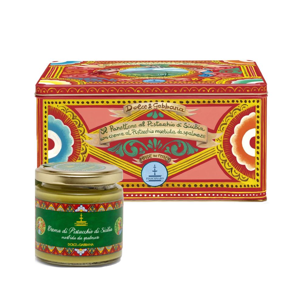 Panettone artigianale Fiasconaro "Dolce&Gabbana" al Pistacchio di Sicilia, varie grammature Panettone Fiasconaro