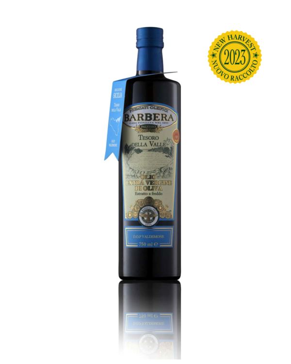 Olio Extra Vergine di Oliva, D.O.P. "Valdemone", 750 ml, Premiati Oleifici Barbera Condimenti Premiati Oleifici Barbera