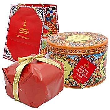 Panettone artigianale Fiasconaro "Dolce&Gabbana" agli Agrumi di Sicilia e Zafferano, varie grammature Panettone Fiasconaro