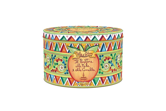Panettone Artigianale Fiasconaro "Dolce e Gabbana" alle Mele e Cannella , 1 Kg Panettone Fiasconaro