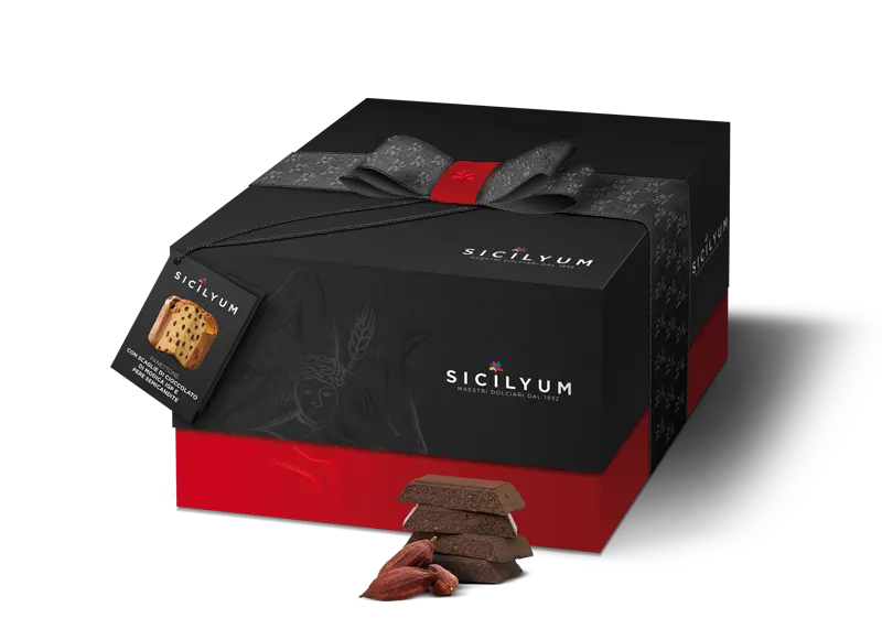 Modica Igp Chocolate Panettone ”et poires semi-jefinées, siciline, 1 kg