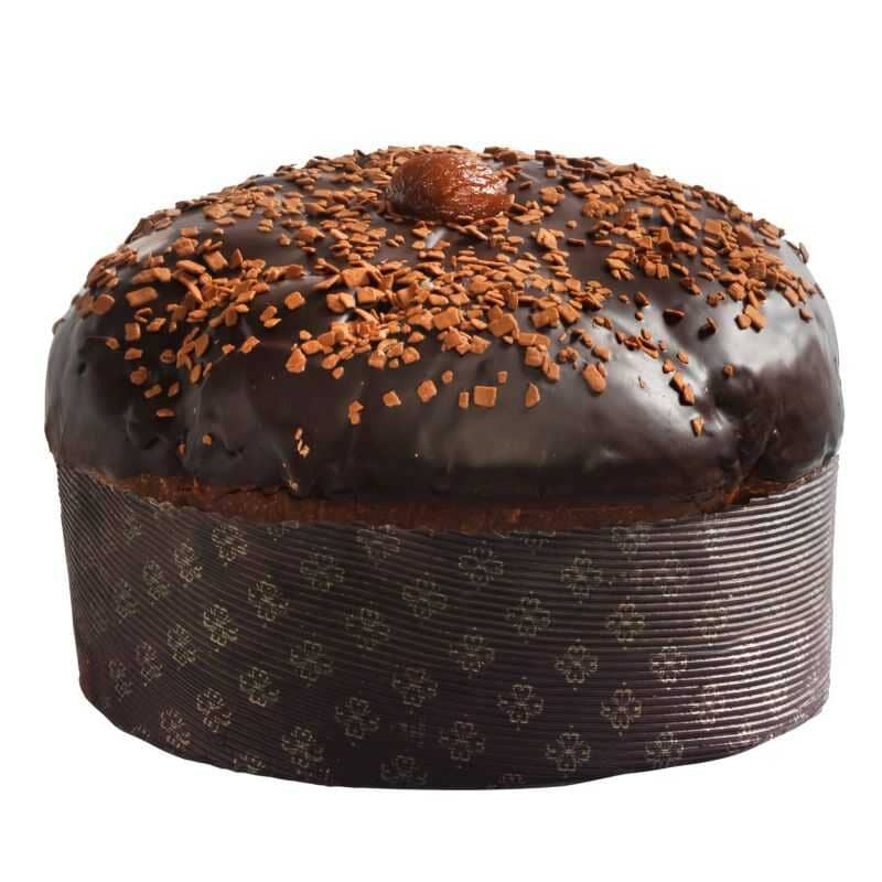 Panettone artigianale Fiasconaro "Dolce&Gabbana" alle Castagne glassate e Gianduia, 1 kg Panettone Fiasconaro