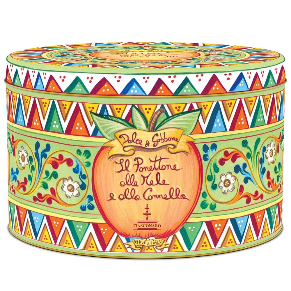Panettone Artigianale Fiasconaro "Dolce e Gabbana" alle Mele e Cannella , varie grammature Panettone Fiasconaro