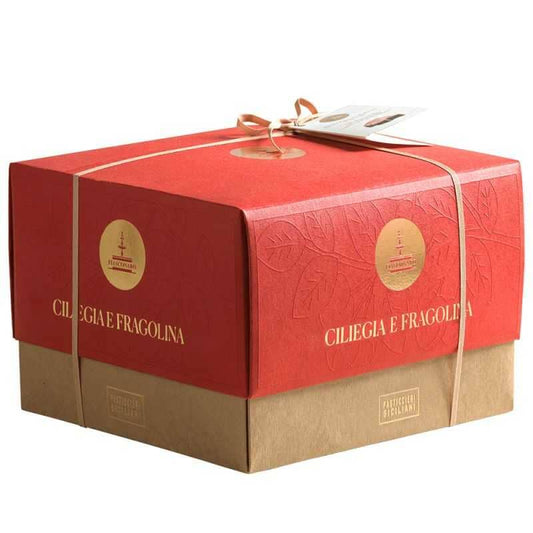 Panettone artigianale Fiasconaro Ciliegie e Fragoline, 1 Kg Fiasconaro