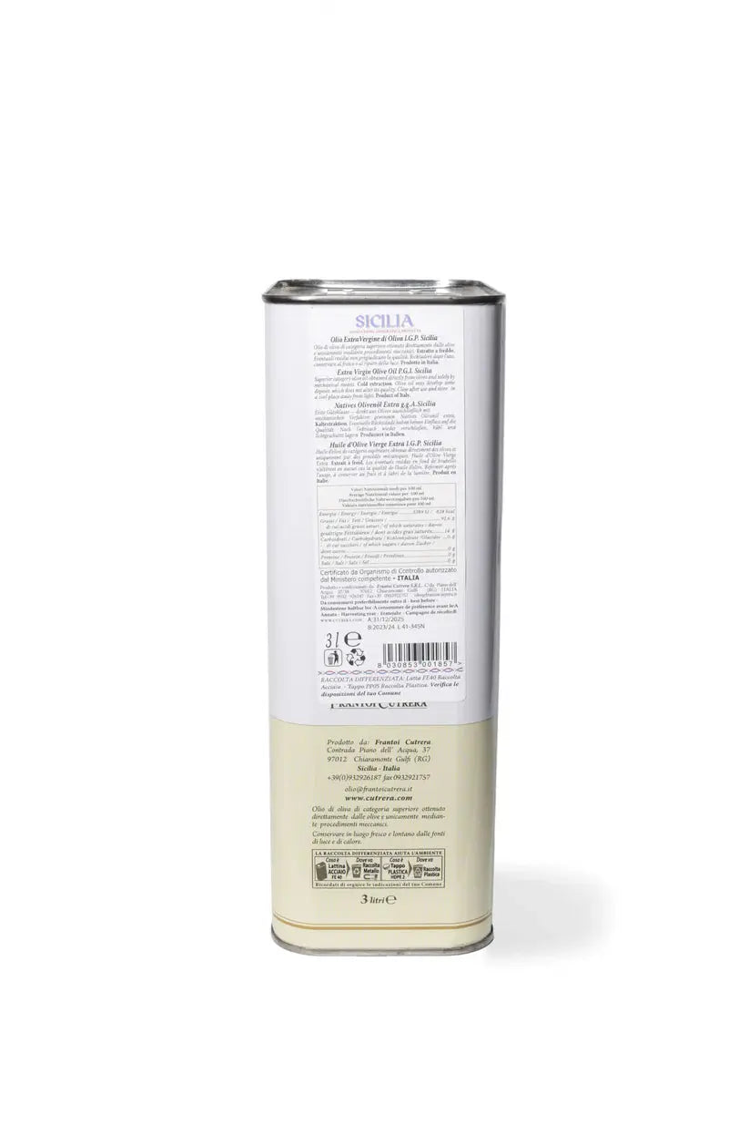 Olio Extravergine di Oliva Igp Sicilia , Frantoi Cutrera, vari formarti Condimenti Frantoi Cutrera