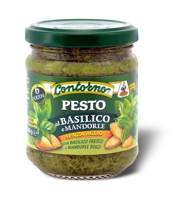 Pesto al basilico e mandorle , 180 gr Sugo F.lli Contorno