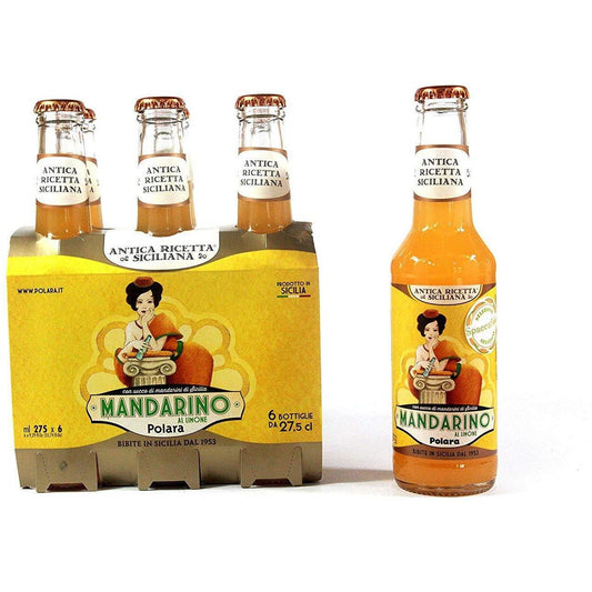 Mandarino al Limone Polara, confezione da 6 x 27,5cl Bibite Polara