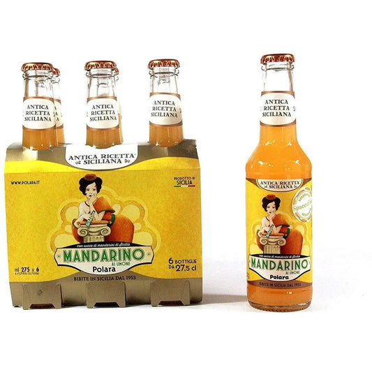 Mandarino al Limone Polara, confezione da 6 x 27,5cl Bibite Polara
