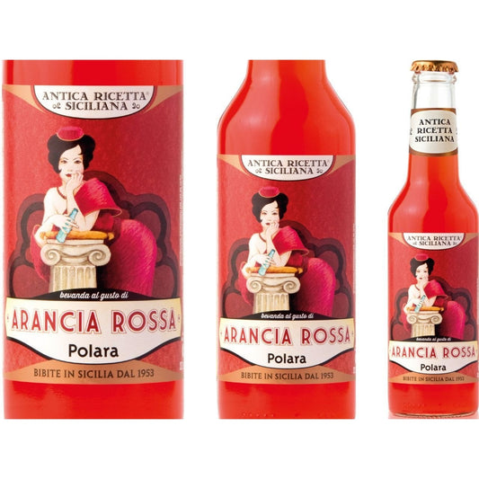 Aranciata Rossa Polara, Confezione da 6 x 27,5 cl Bibite Polara