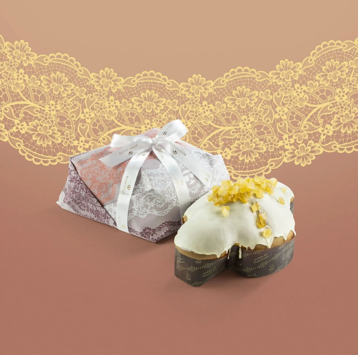 Colomba Bonfissuto con Amarene, Limone e Franciacorta, 1 kg Torte e dessert Bonfissuto
