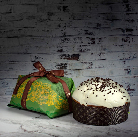 Panettone Bonfissuto con Cioccolato e Pera. Bonfissuto