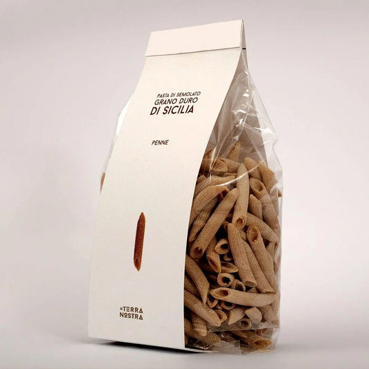 Penne di semolato di grano duro di Sicilia da agricoltura sociale, 500 grammi pasta Cooperativa Sociale Terra Nostra