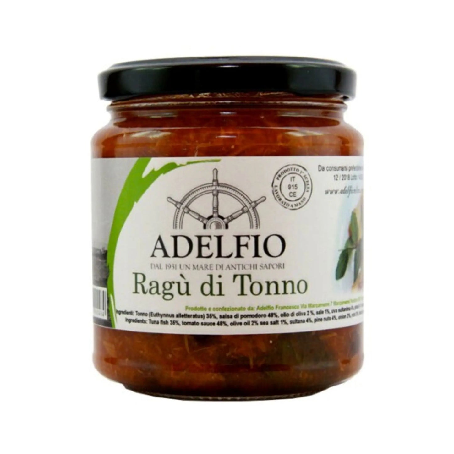 Ragù di Tonno 300 gr Sugo Adelfio - Marzamemi