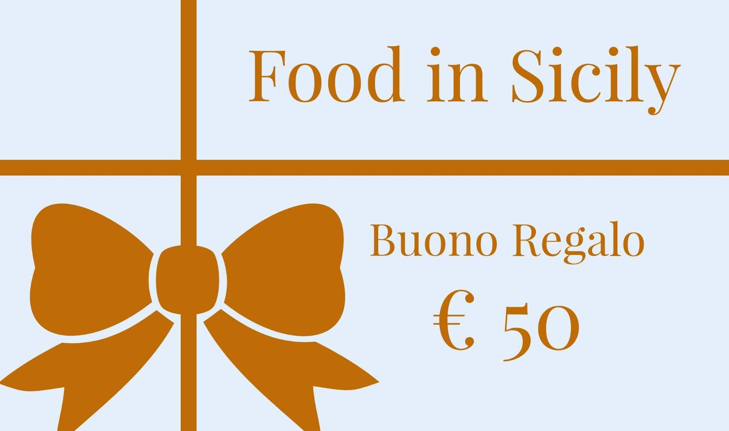 Buono Regalo Food in Sicily Buono Regalo Food in Sicily 50,00 €
