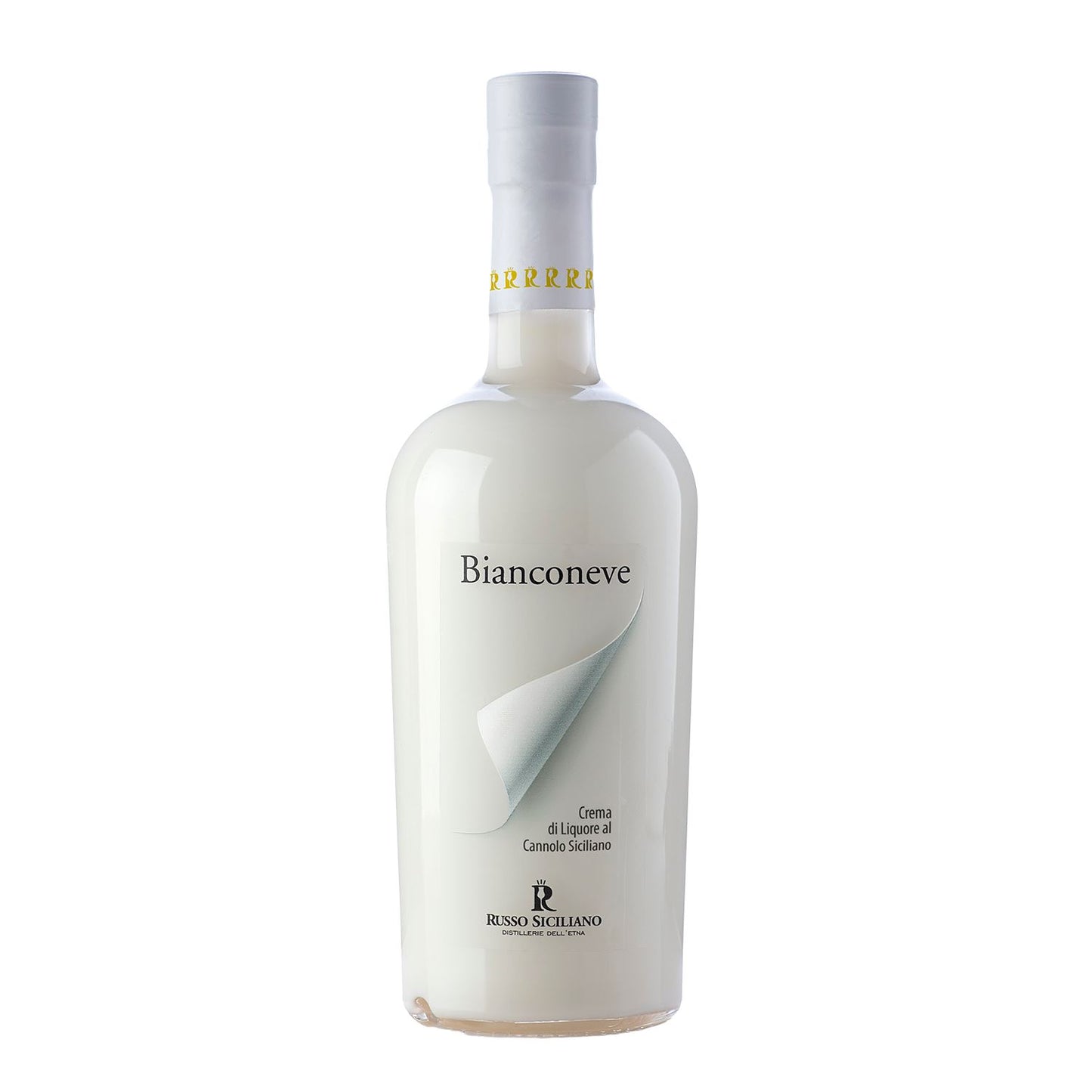 Bianconeve – Crema di liquore al cannolo siciliano, 50 Cl Vini e liquori Distillerie dell’Etna F.lli Russo