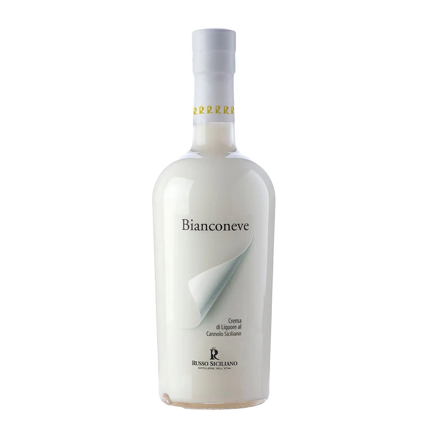 Bianconeve – Crema di liquore al cannolo siciliano, 50 Cl Vini e liquori Distillerie dell’Etna F.lli Russo