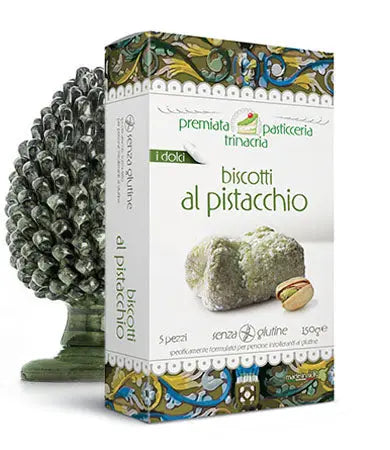 Biscotti al Pistacchio Senza Glutine , confezione da 36 pezzi / 1,1 Kg (36x30g) Dolci tipici siciliani Fuday
