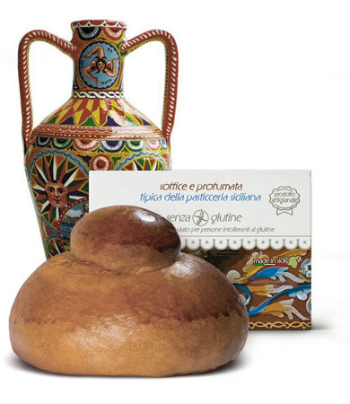 Brioche Siciliana Senza Glutine , 80g Dolci tipici siciliani Siculabrioche