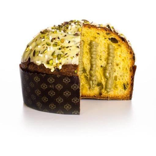 Panettone BronteDolci con crema al Pistacchio, glassa e granella 750 gr Bronte Dolci