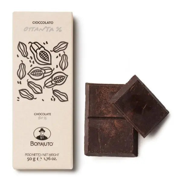 Cioccolato fondente 80%, 50 gr Dolci tipici siciliani Antica Dolceria Bonajuto