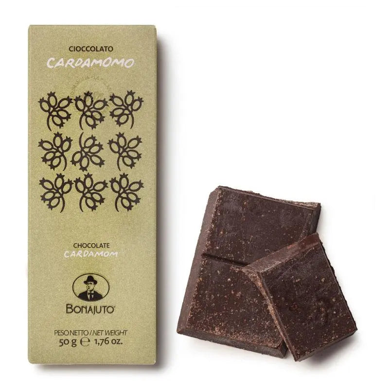Cioccolato al Cardamomo, 50 gr Dolci tipici siciliani Antica Dolceria Bonajuto