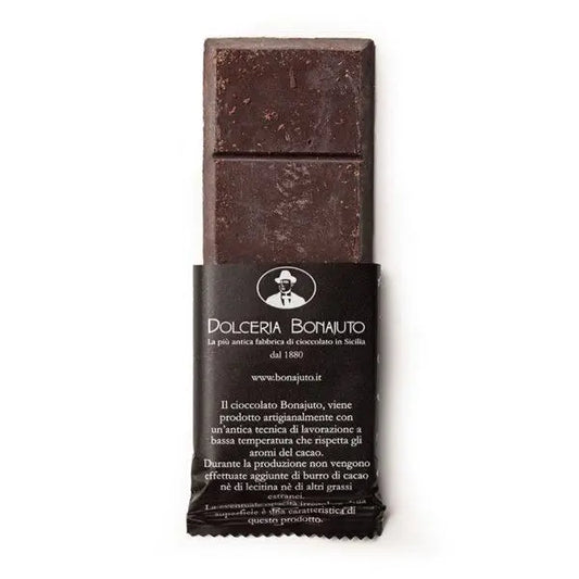 Cioccolato al Mascobado, 50 gr Dolci tipici siciliani Antica Dolceria Bonajuto