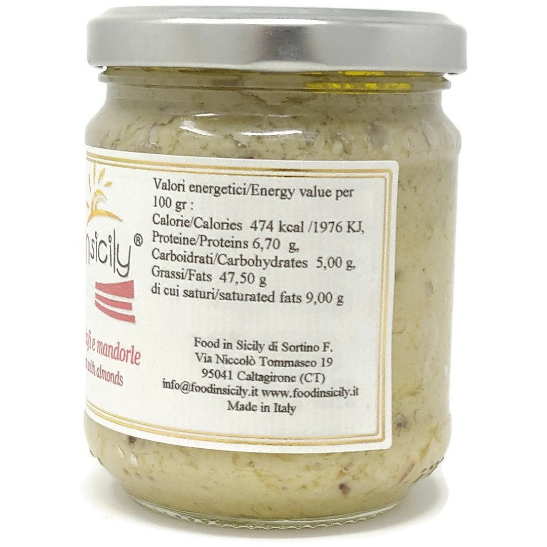 Crema di Carciofi e mandorle, vasetto 190 grammi Food in Sicily