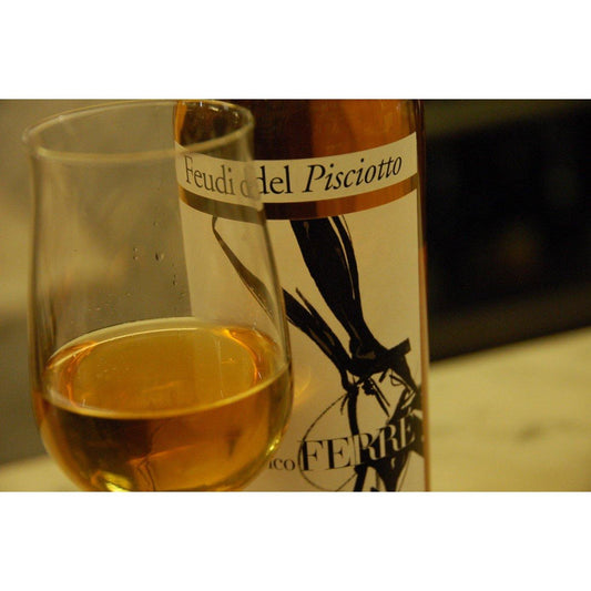 Vino Passito Terre Siciliane IGT, Etichetta Gianfranco Ferrè. Cantina Feudo del Pisciotto, 50 cl Vini e liquori Feudo del Pisciotto