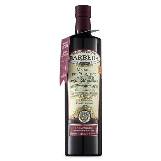Olio Extravergine di Oliva DOP Monti Iblei, Masserie dell'altopiano, 750 ml Condimenti Premiati Oleifici Barbera