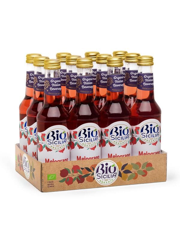 Melograno Polara Bio, confezione da 12 Bottiglie x 27,5cl Bibite Polara